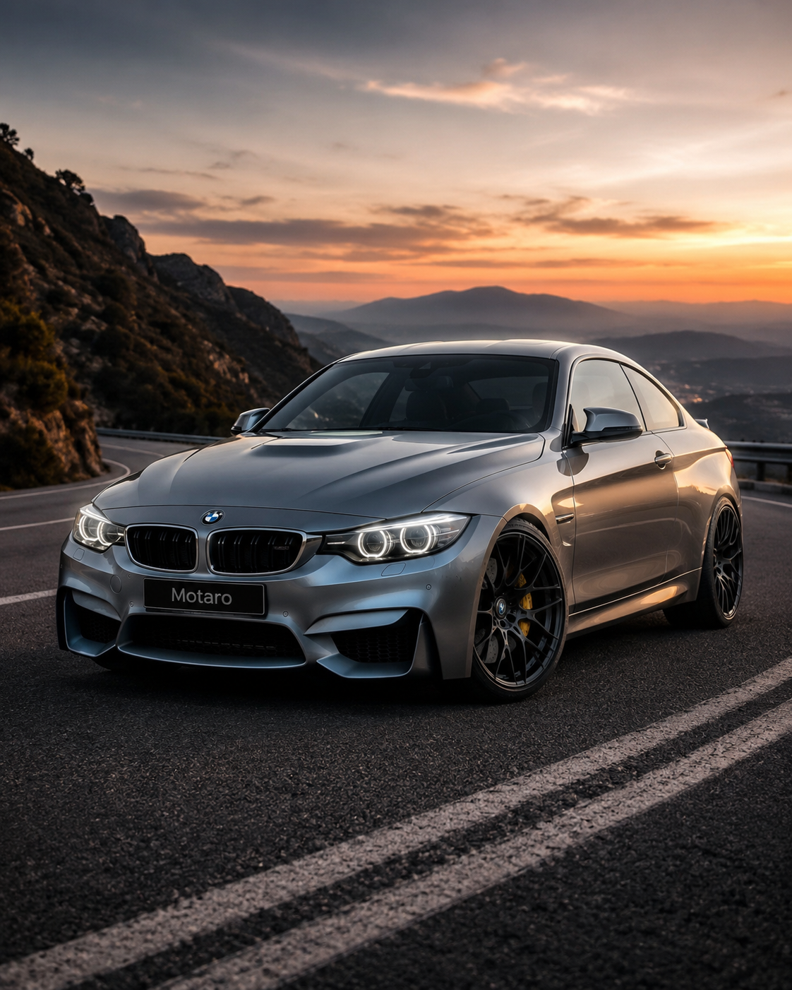 Blue BMW M4 Competition