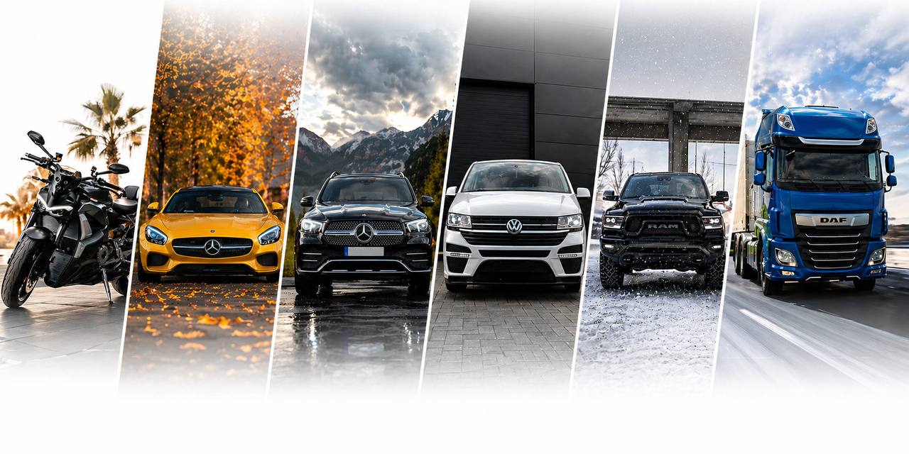 A range of vehicles available to explore through Motaro